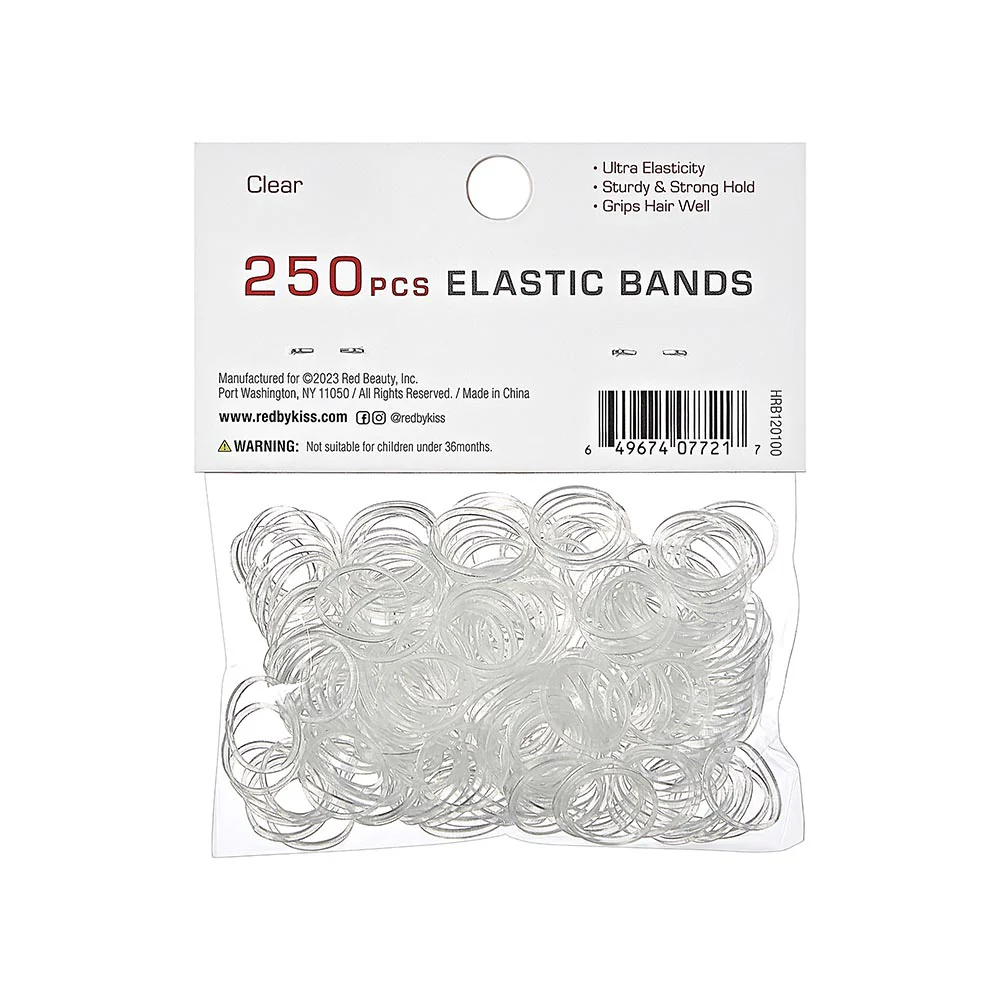 RED by KISS Plastic Elastic Hair Band (250pcs) - Image 6