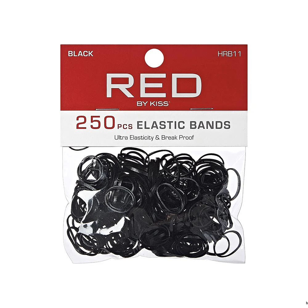 RED by KISS Plastic Elastic Hair Band (250pcs) - Image 7
