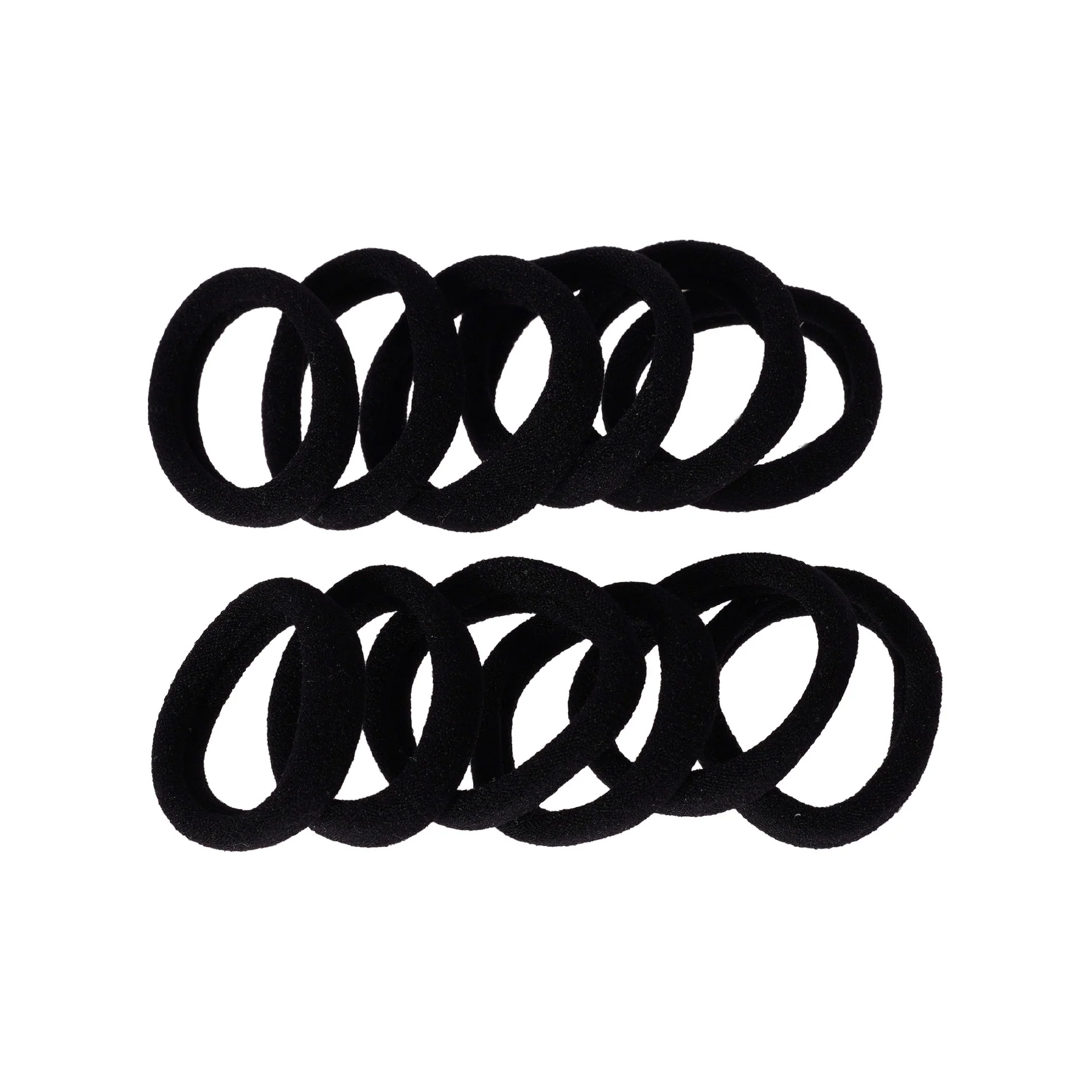 RED by KISS Ponytail Holder Mini Black (12pcs) - Image 2