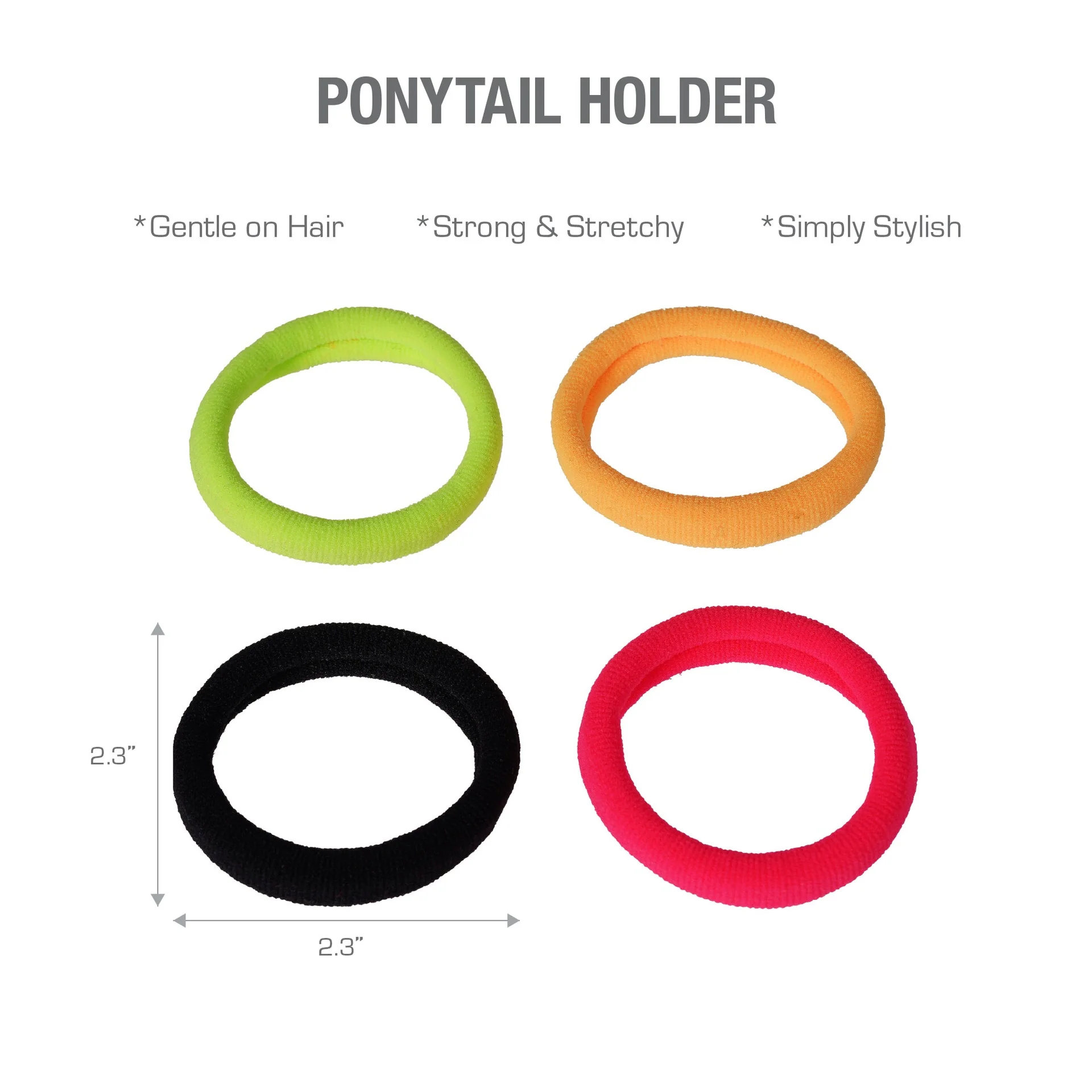 RED by KISS Ponytail Holder Small Color Assorted (8pcs) - Image 3