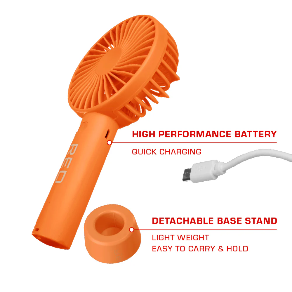 RED by KISS Portable Handheld Rechargeable Beauty Fan - Image 12