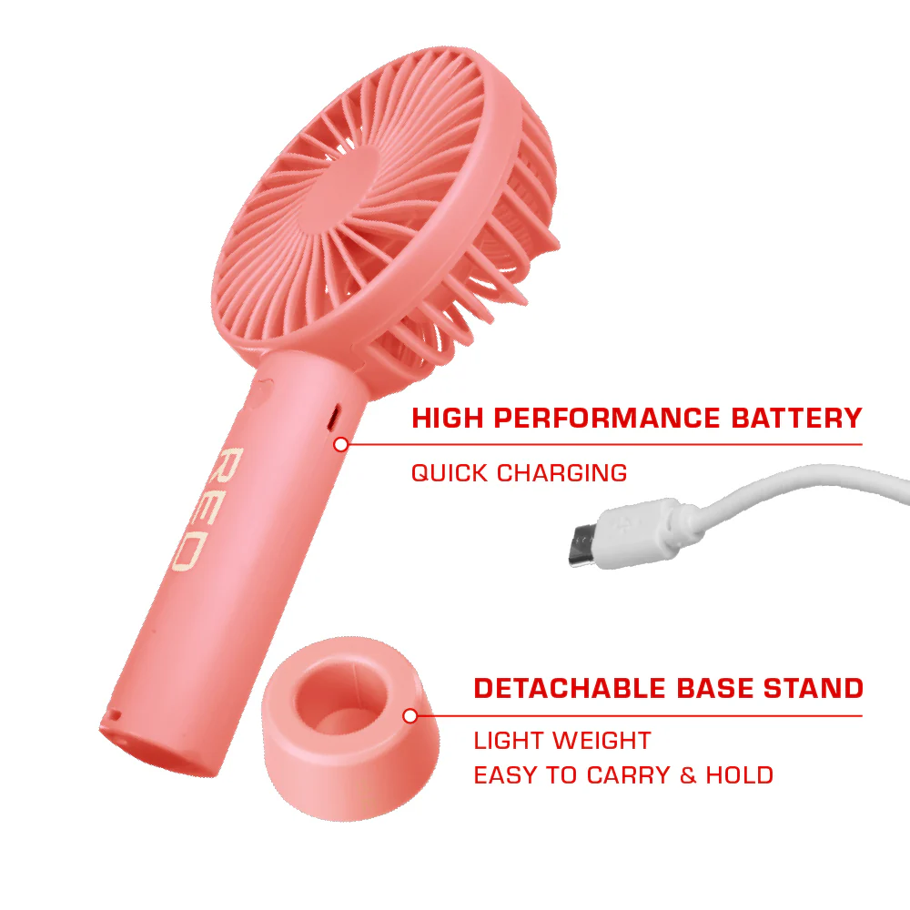 RED by KISS Portable Handheld Rechargeable Beauty Fan - Image 13