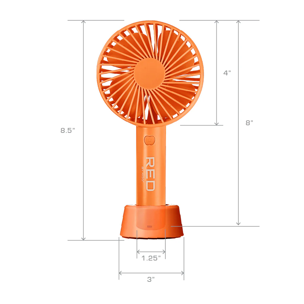 RED by KISS Portable Handheld Rechargeable Beauty Fan - Image 18