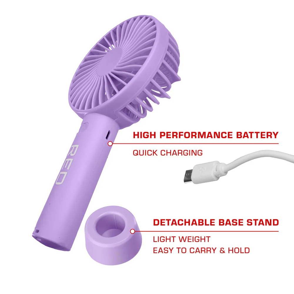 RED by KISS Portable Handheld Rechargeable Beauty Fan - Image 25