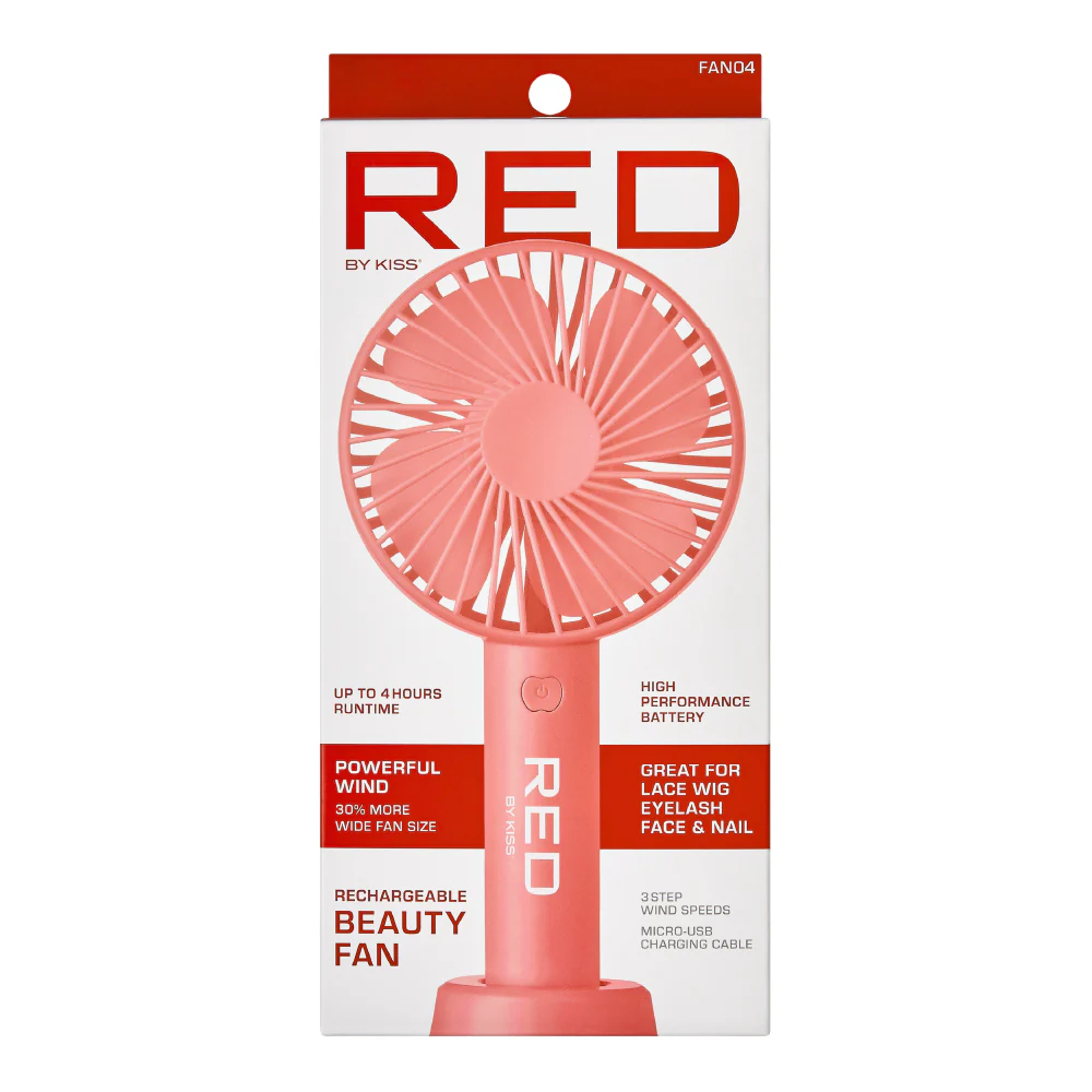 RED by KISS Portable Handheld Rechargeable Beauty Fan - Image 4