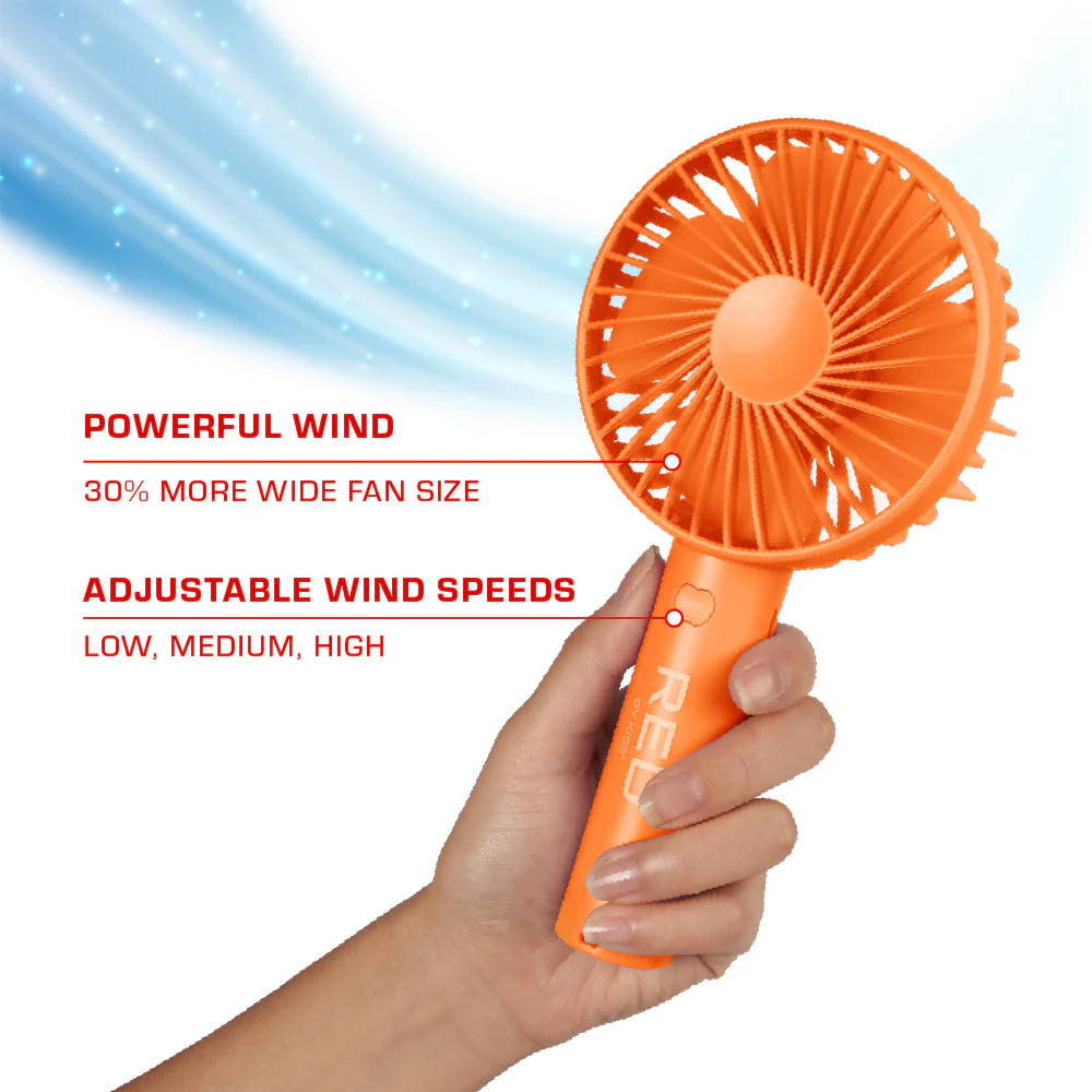 RED by KISS Portable Handheld Rechargeable Beauty Fan - Image 9