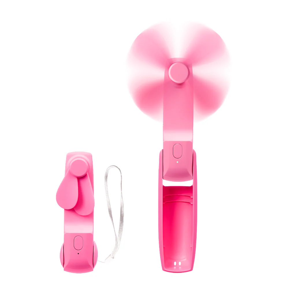 RED by KISS Portable Mini 2-in-1 Pocket Fan & Power Bank – Handheld Rechargeable USB-C Travel Fan - Image 6