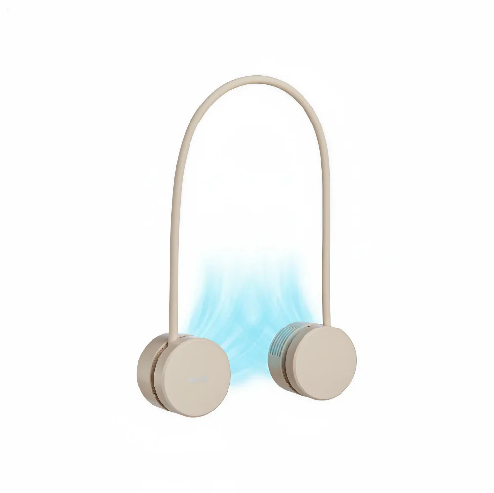 MAVIÉ Portable Personal Neck Fan, Cooling Hands Free Bladeless Fan, Rechargeable Long Battery Life, 360° Airflow with 3 Speeds, Lightweight Collapsible Design, Low Noise with Strong Wind - Image 8