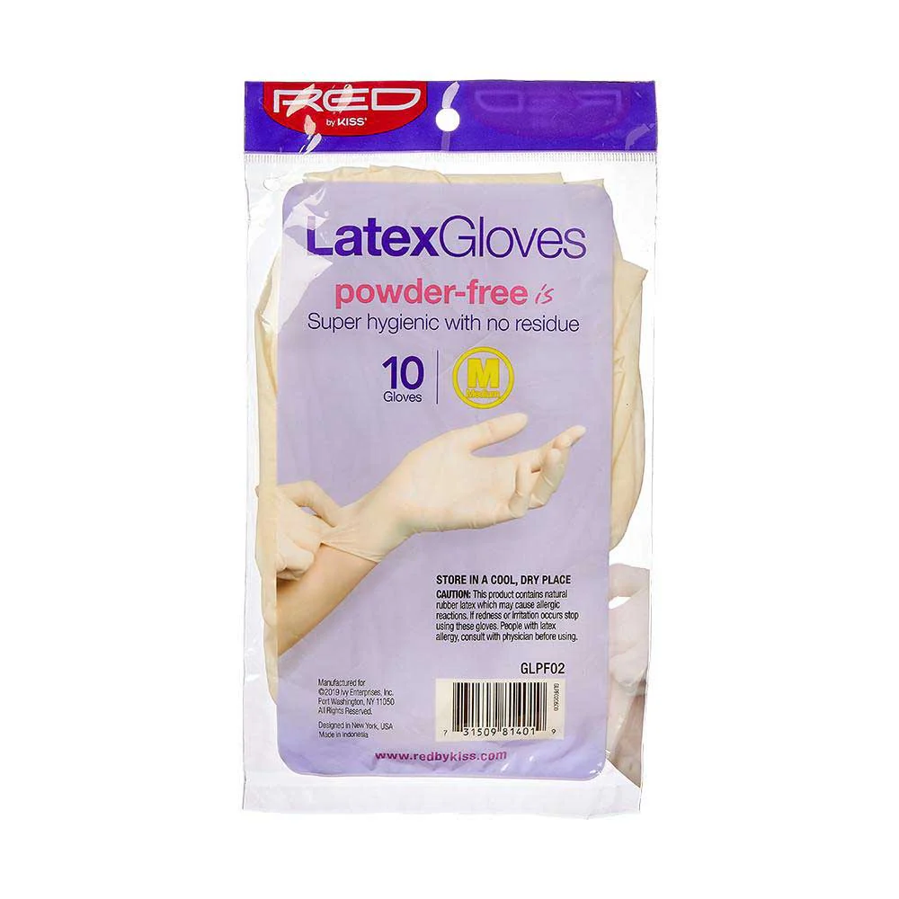 RED by KISS Powder-Free Latex Gloves (10pcs) - Image 5