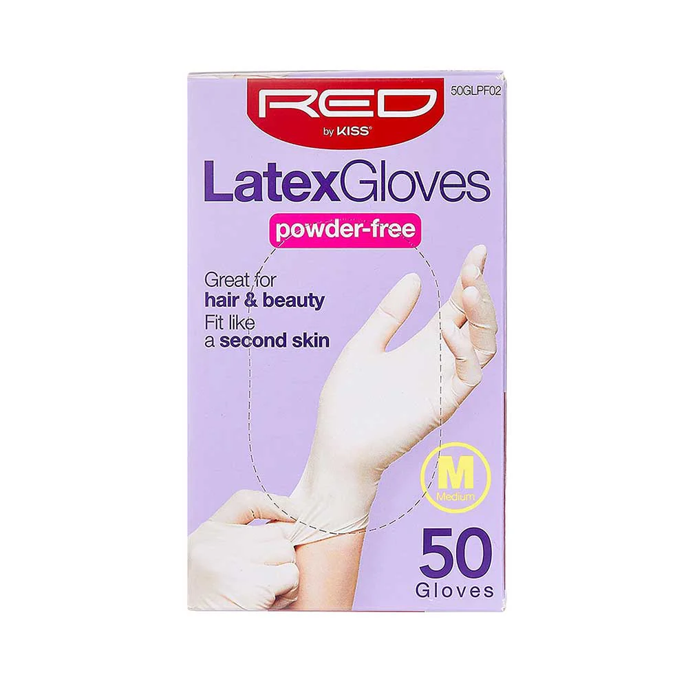 RED by KISS Powder-Free Latex Gloves (50pcs) - Image 4