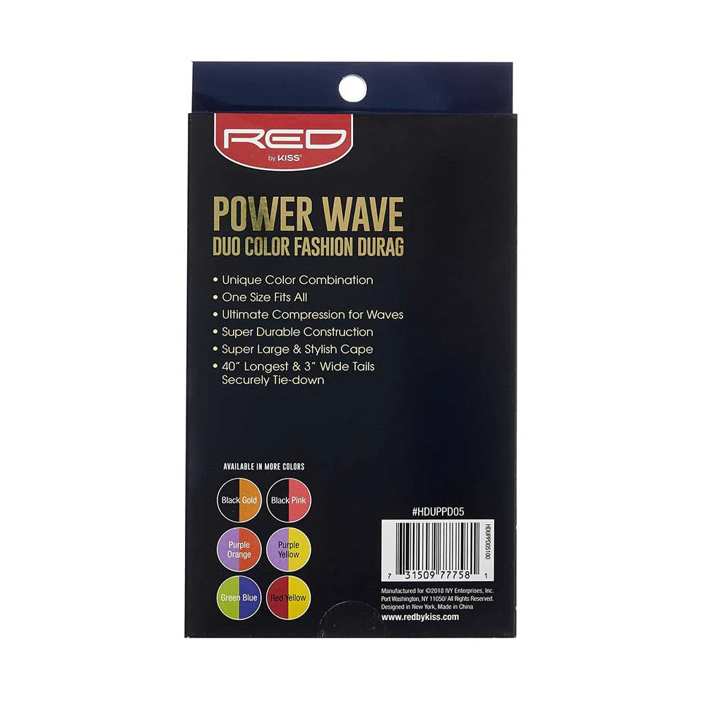 RED by KISS Power Wave Duo Satin Durag - Image 16