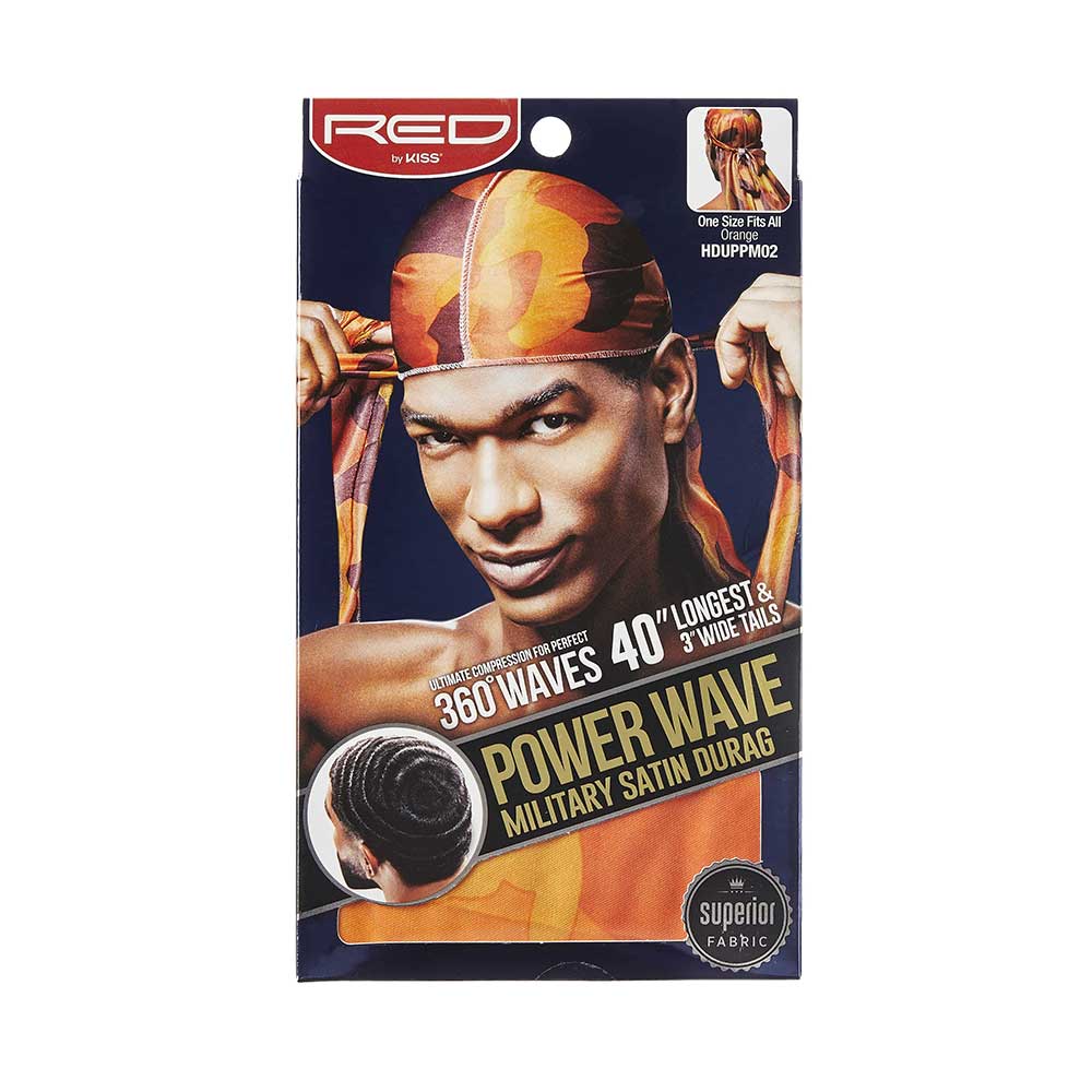 RED by KISS Power Wave Military Satin Durag - Image 2