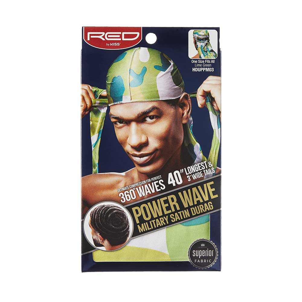 RED by KISS Power Wave Military Satin Durag - Image 3