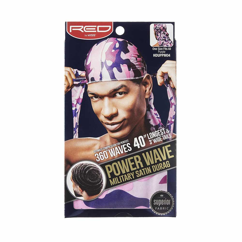 RED by KISS Power Wave Military Satin Durag - Image 4