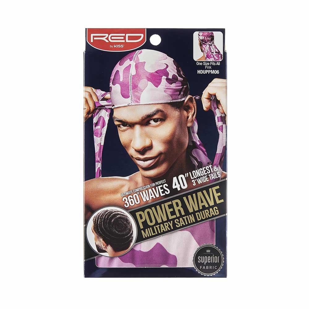 RED by KISS Power Wave Military Satin Durag - Image 6