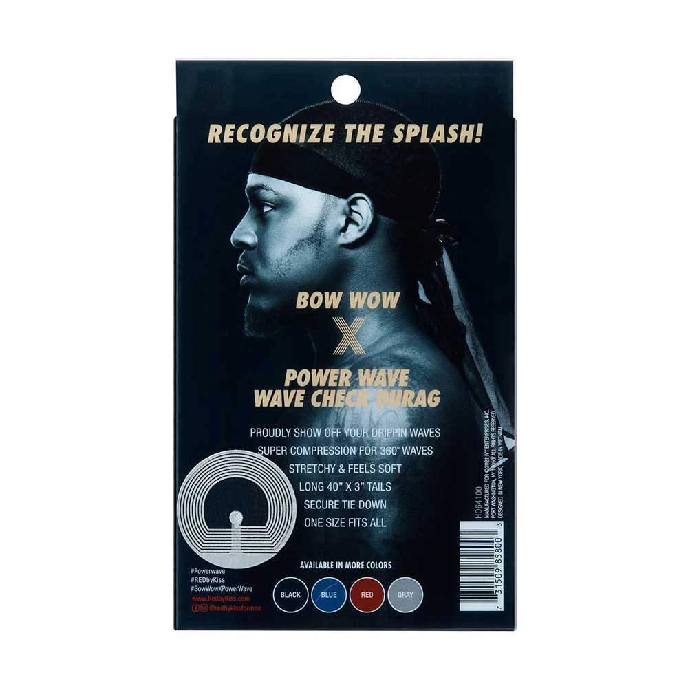 RED by KISS Power Wave See Through Wave Check Durag - Image 10
