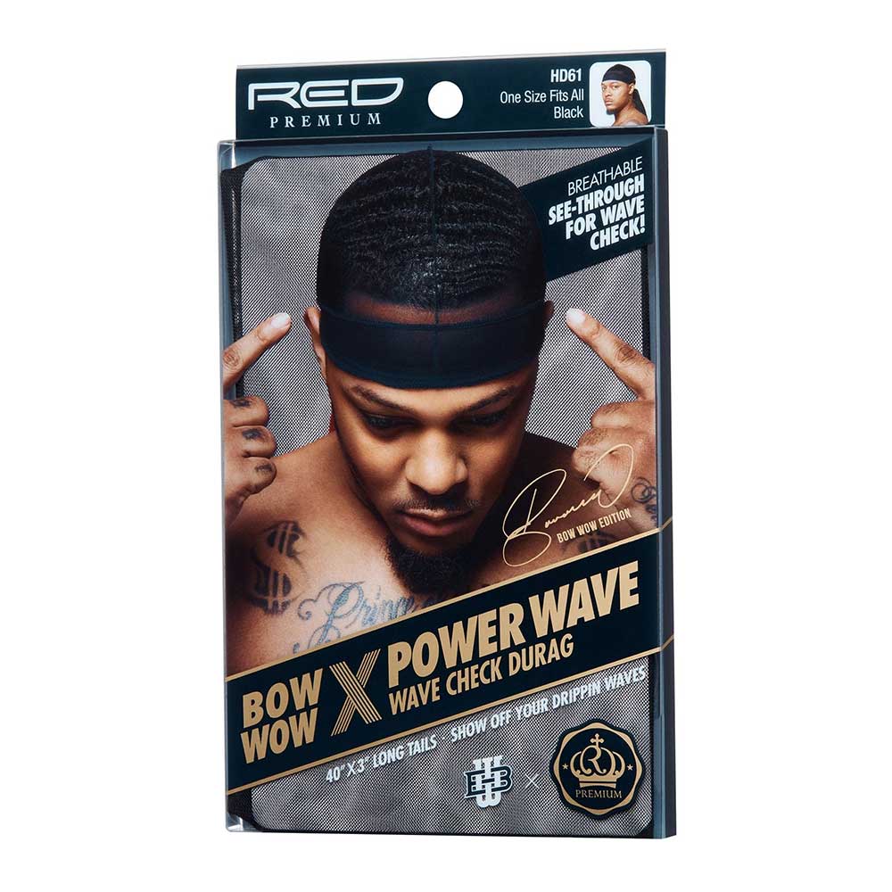 RED by KISS Power Wave See Through Wave Check Durag - Image 11