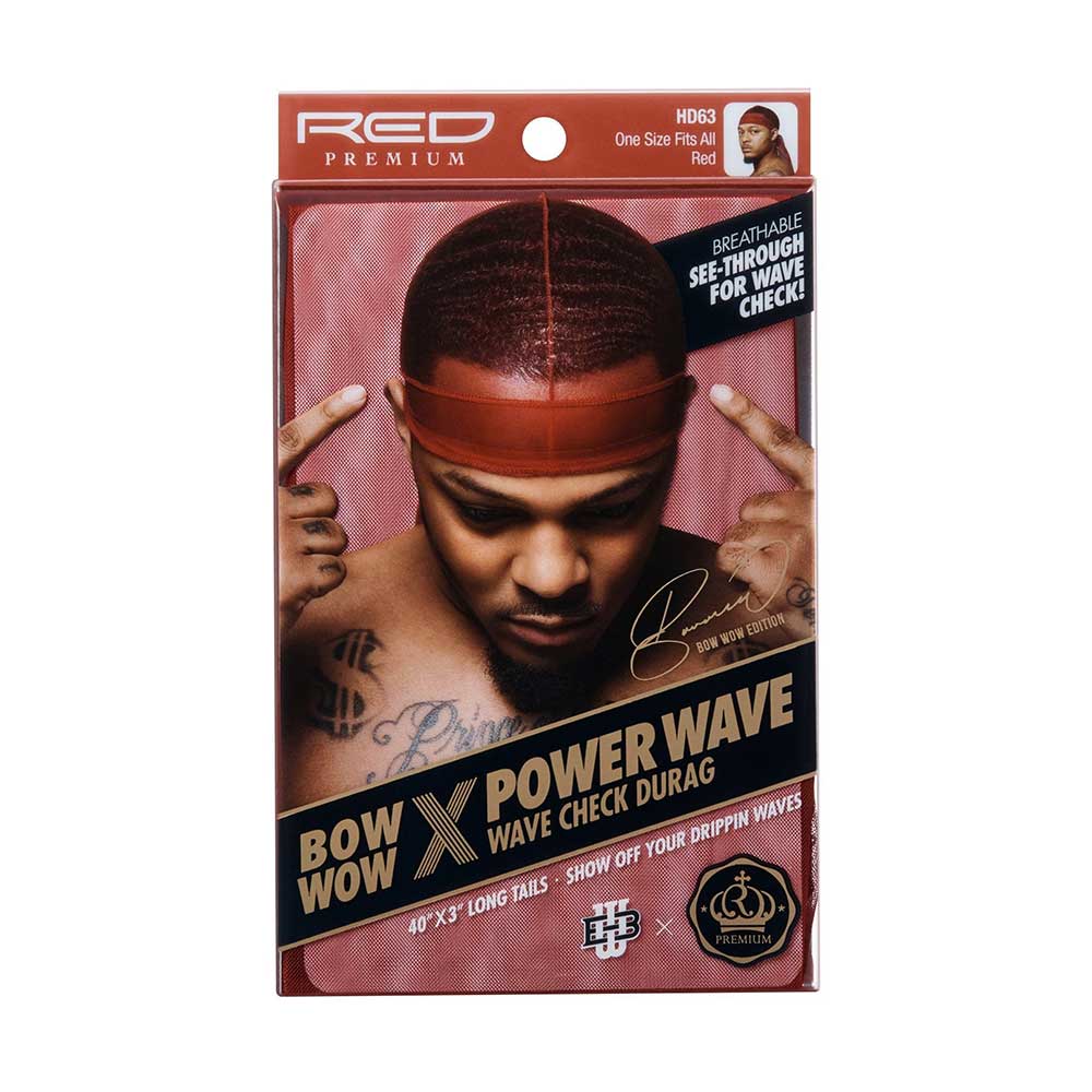 RED by KISS Power Wave See Through Wave Check Durag - Image 3