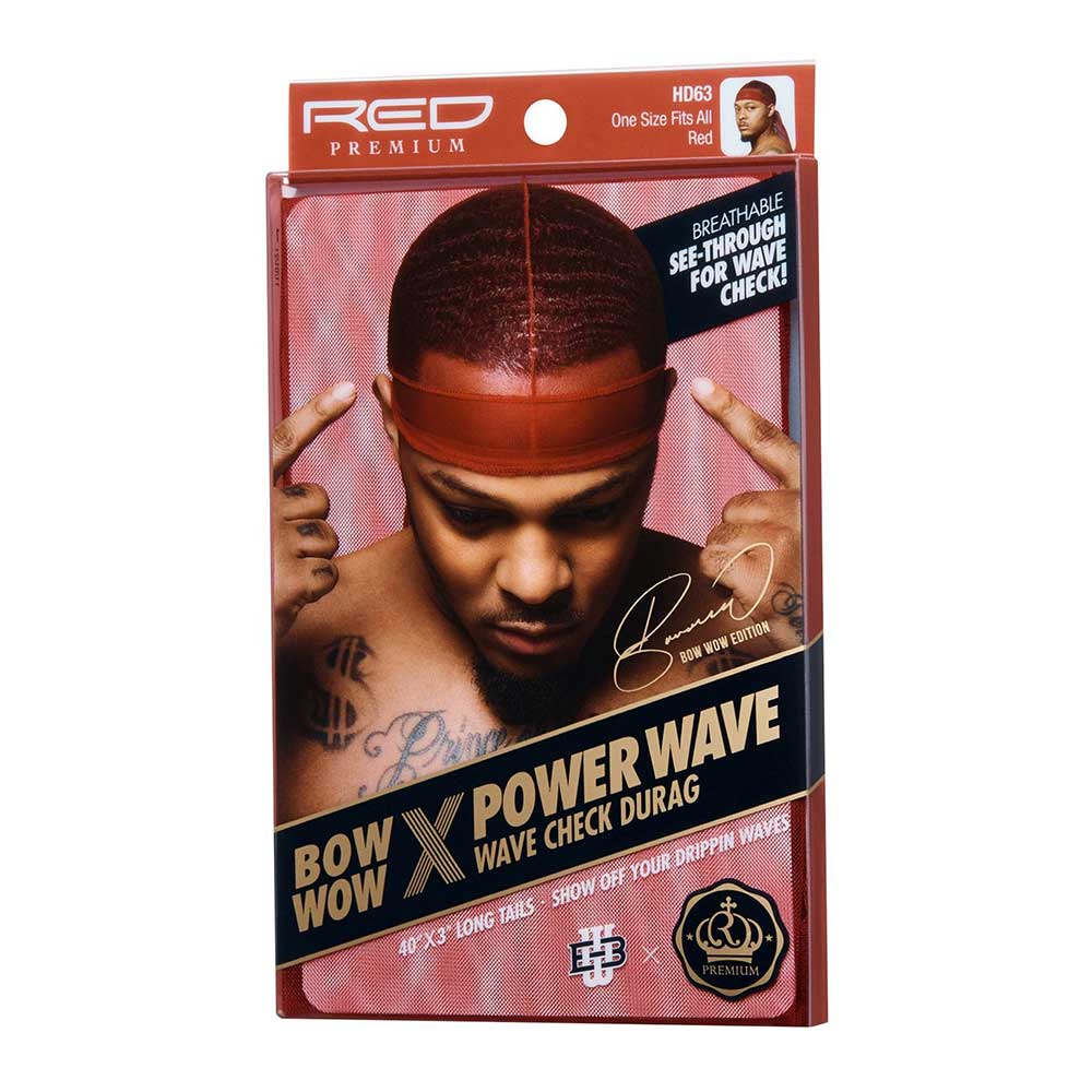 RED by KISS Power Wave See Through Wave Check Durag - Image 6