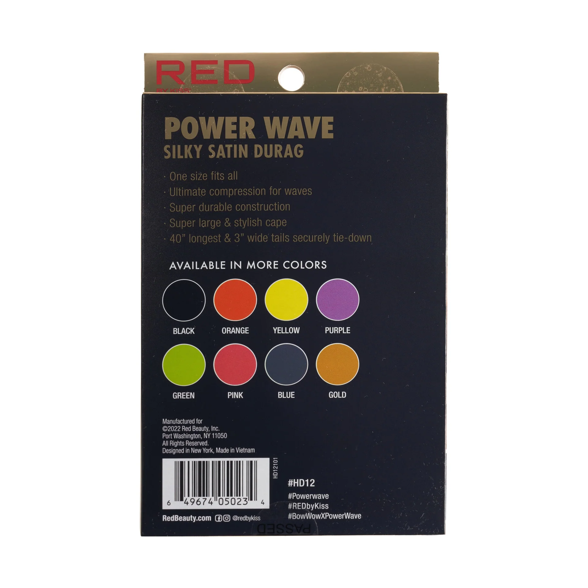 RED by KISS Power Wave Silky Satin Durag - Image 30