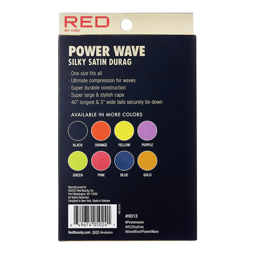 RED by KISS Power Wave Silky Satin Durag - Image 31