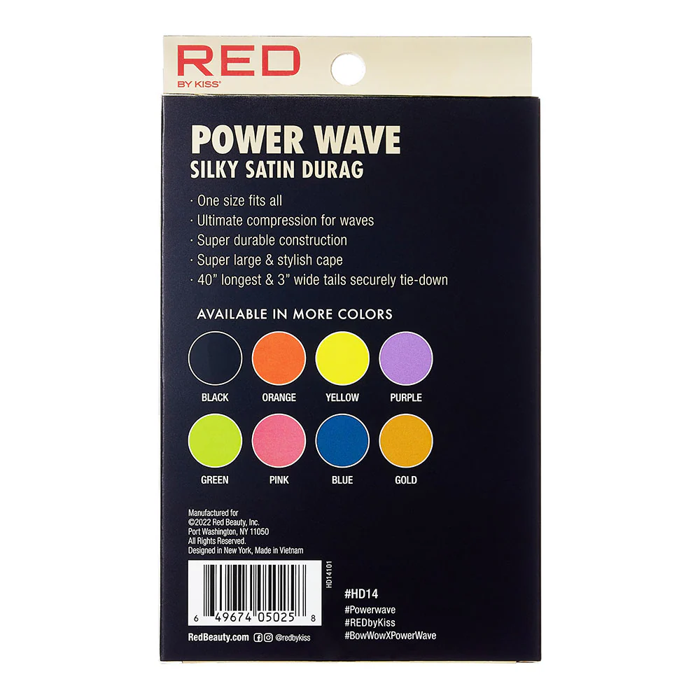 RED by KISS Power Wave Silky Satin Durag - Image 32