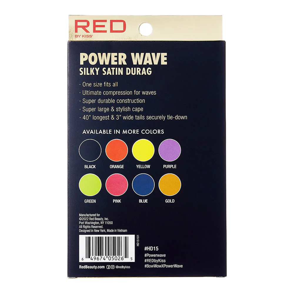 RED by KISS Power Wave Silky Satin Durag - Image 33
