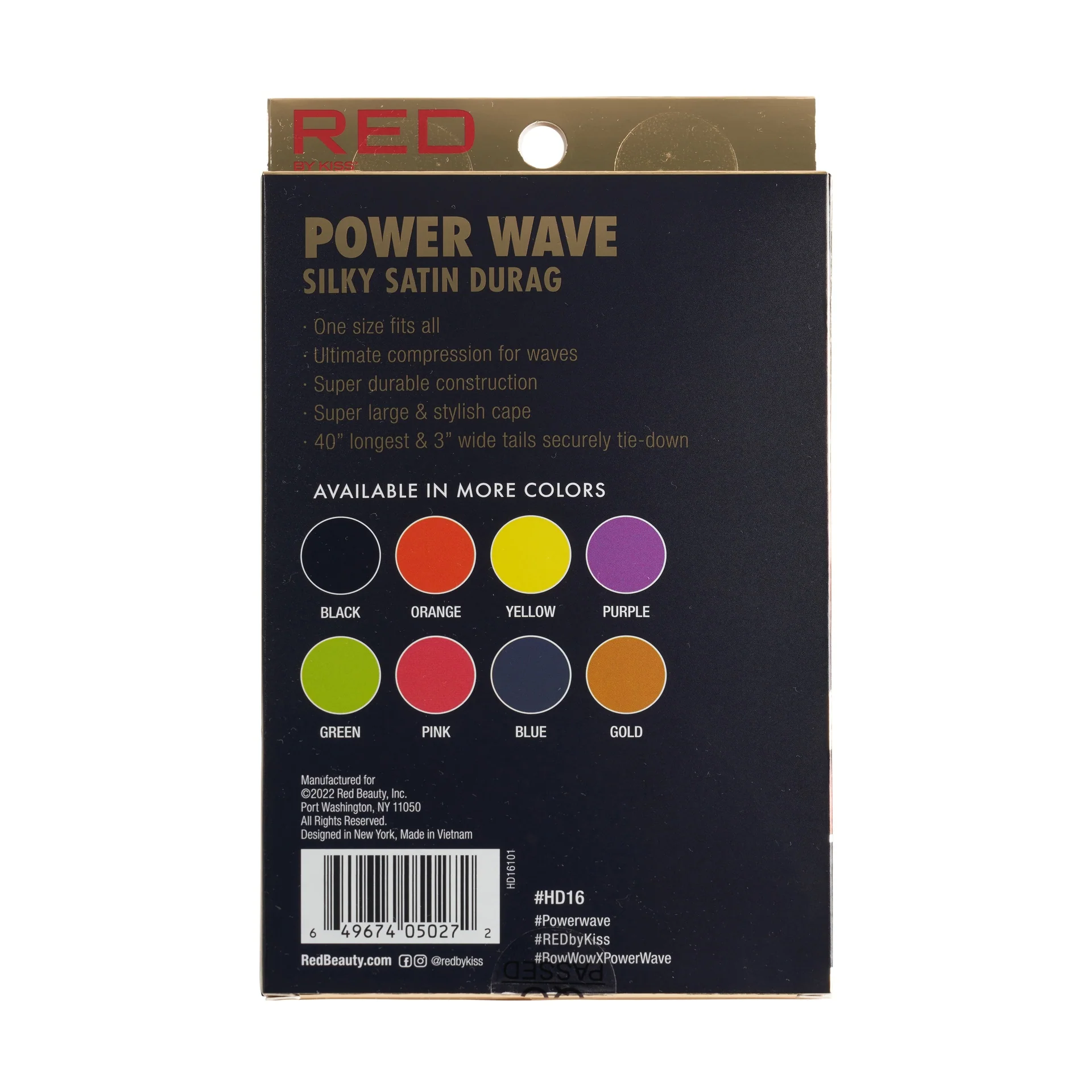 RED by KISS Power Wave Silky Satin Durag - Image 34