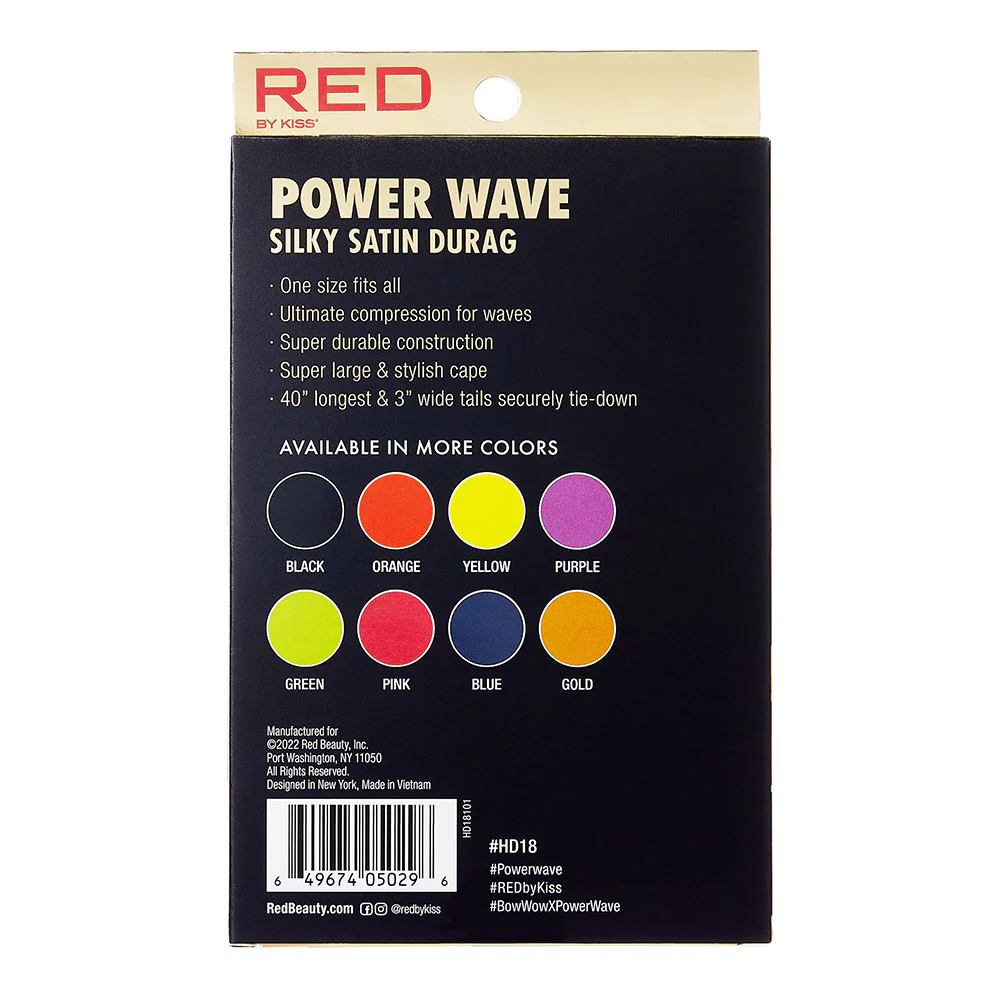 RED by KISS Power Wave Silky Satin Durag - Image 36