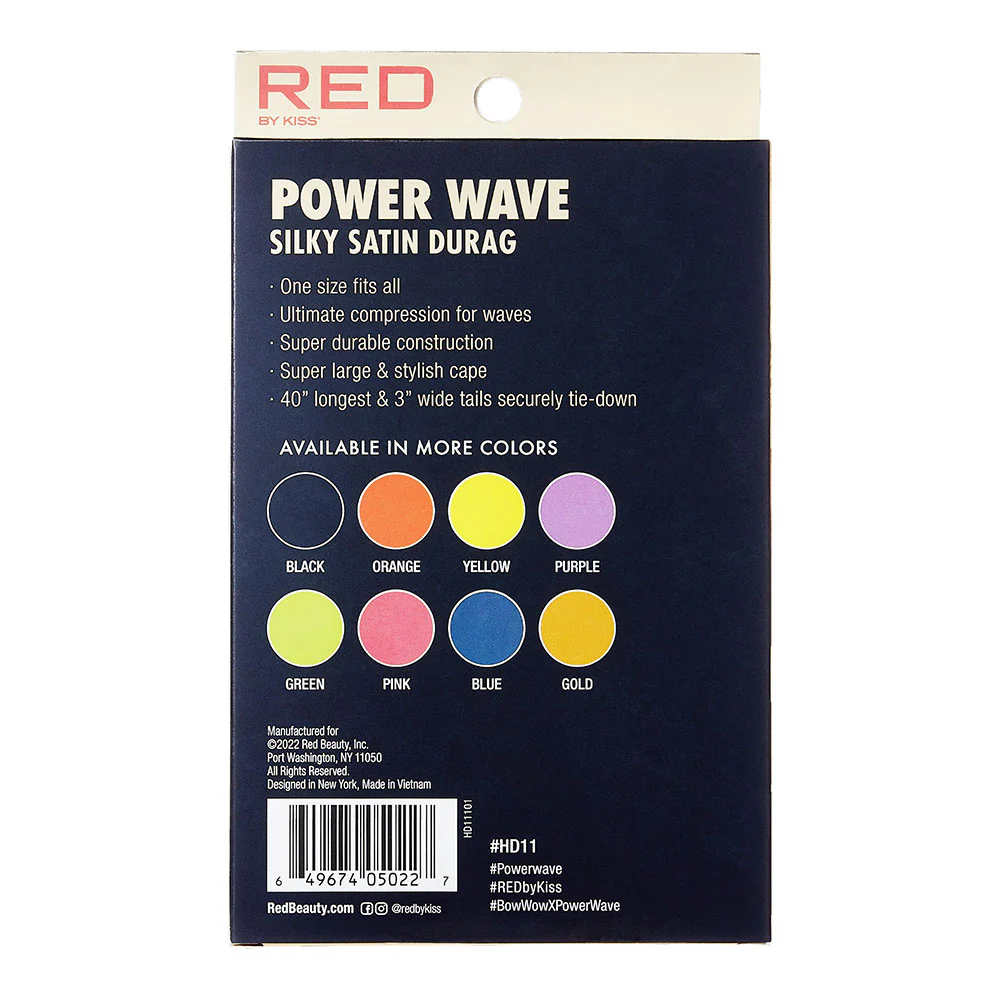 RED by KISS Power Wave Silky Satin Durag - Image 40
