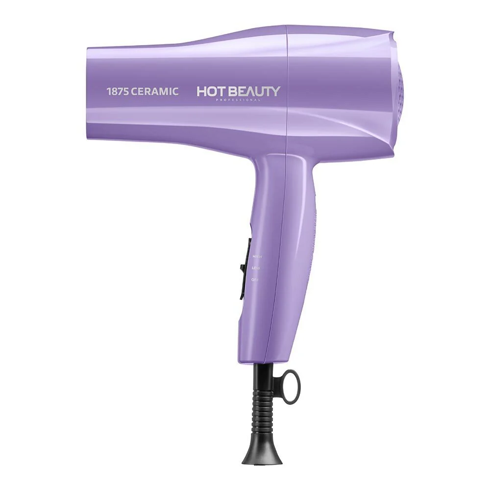 Hot Beauty Powerful Fast Drying 1875 Ceramic Styling Dryer Purple - Image 2