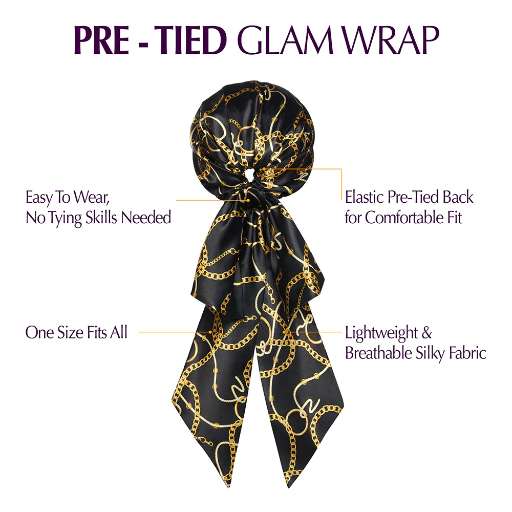 RED by KISS Pre-Tied Satin Glam Wrap - Image 15