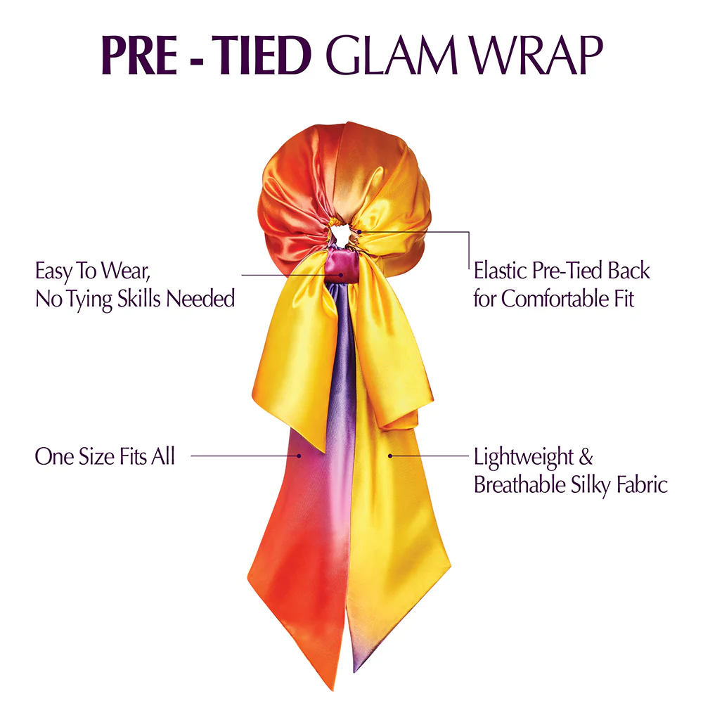 RED by KISS Pre-Tied Satin Glam Wrap - Image 16