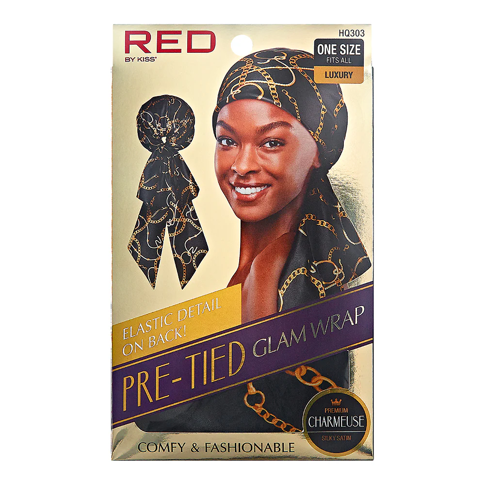 RED by KISS Pre-Tied Satin Glam Wrap - Image 6