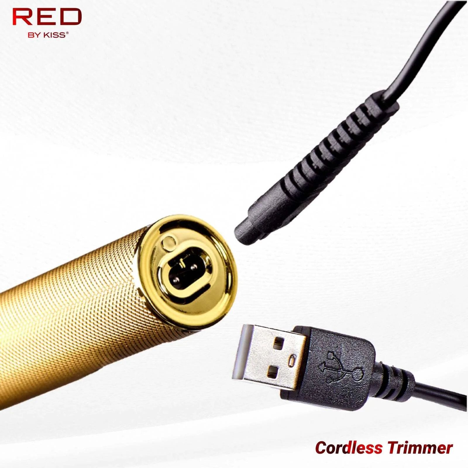 RED by KISS Precision Blade Cordless Trimmer - Gold - Image 4
