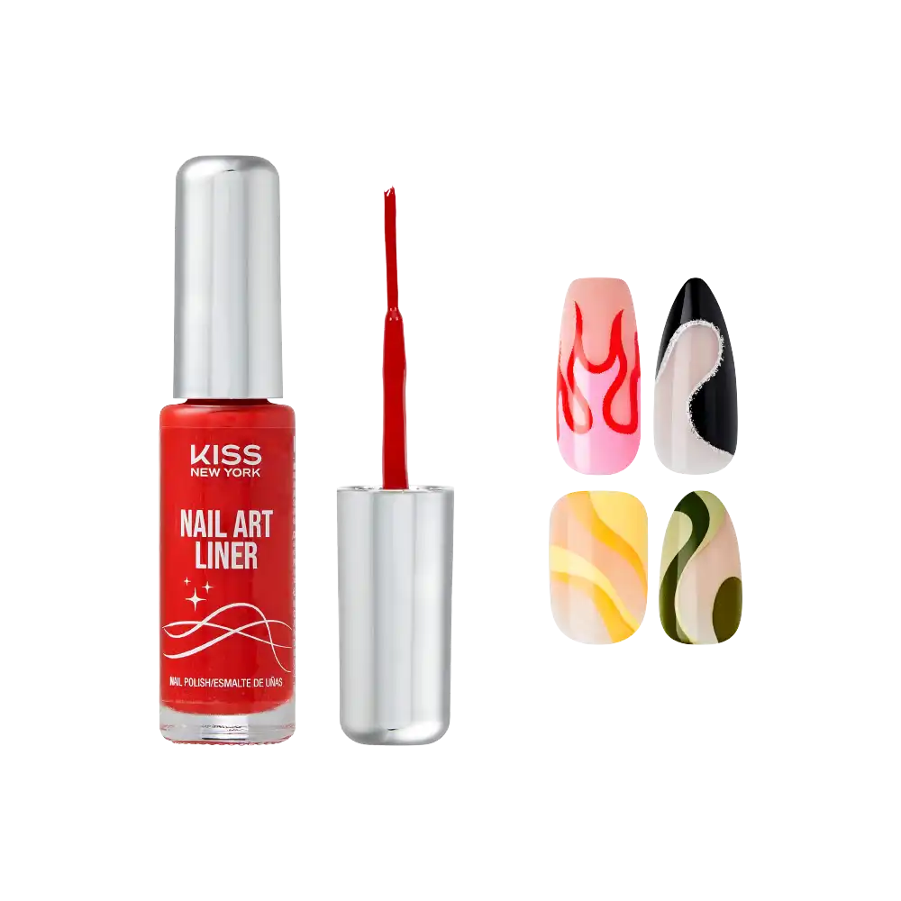 Kiss New York Precision Brush Nail Art Liner – Perfect for Fine Detailing - Image 17