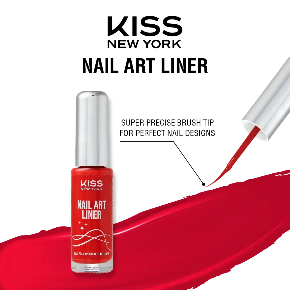 Kiss New York Precision Brush Nail Art Liner – Perfect for Fine Detailing - Image 39
