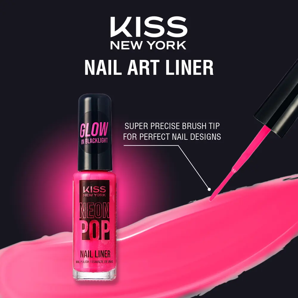 Kiss New York Precision Brush Nail Art Liner – Perfect for Fine Detailing - Image 45