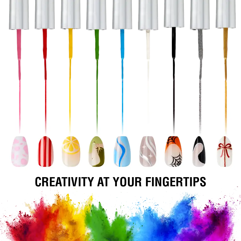Kiss New York Precision Brush Nail Art Liner – Perfect for Fine Detailing - Image 73