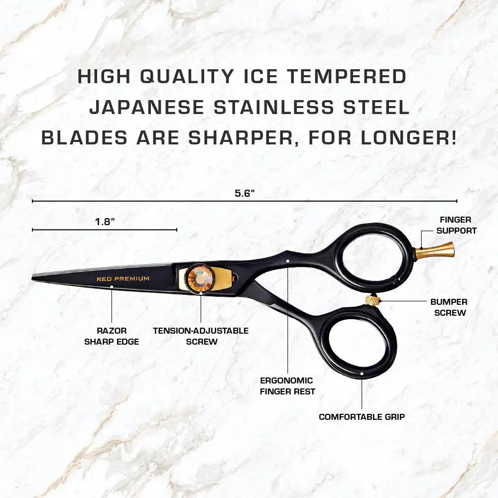 RED by KISS Premium Artisan Professional Hair Shears - Image 4