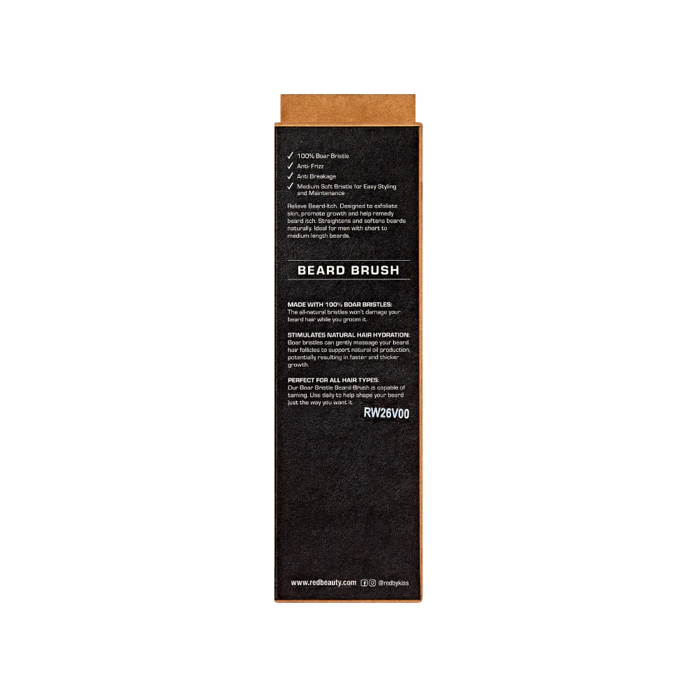 RED by KISS Premium Beard Medium Soft Club Brush - Image 6