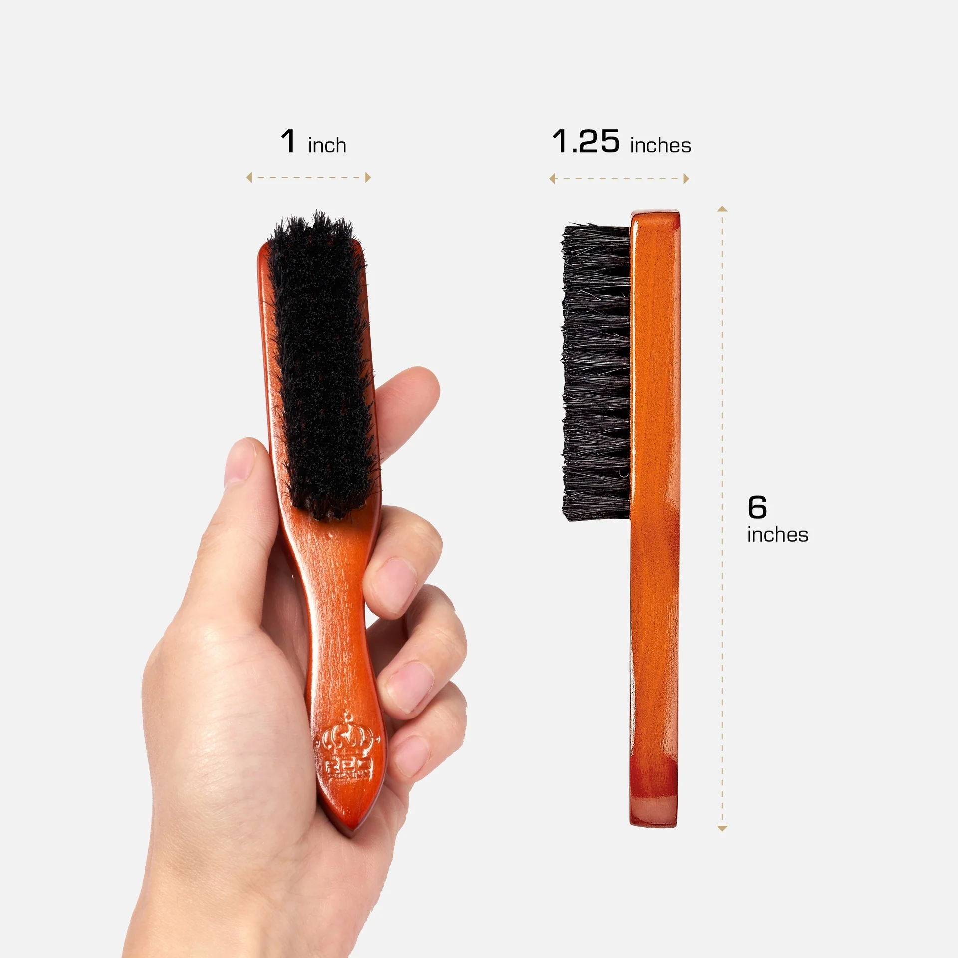 RED by KISS Premium Beard Medium Soft Long Handle Brush - Image 4