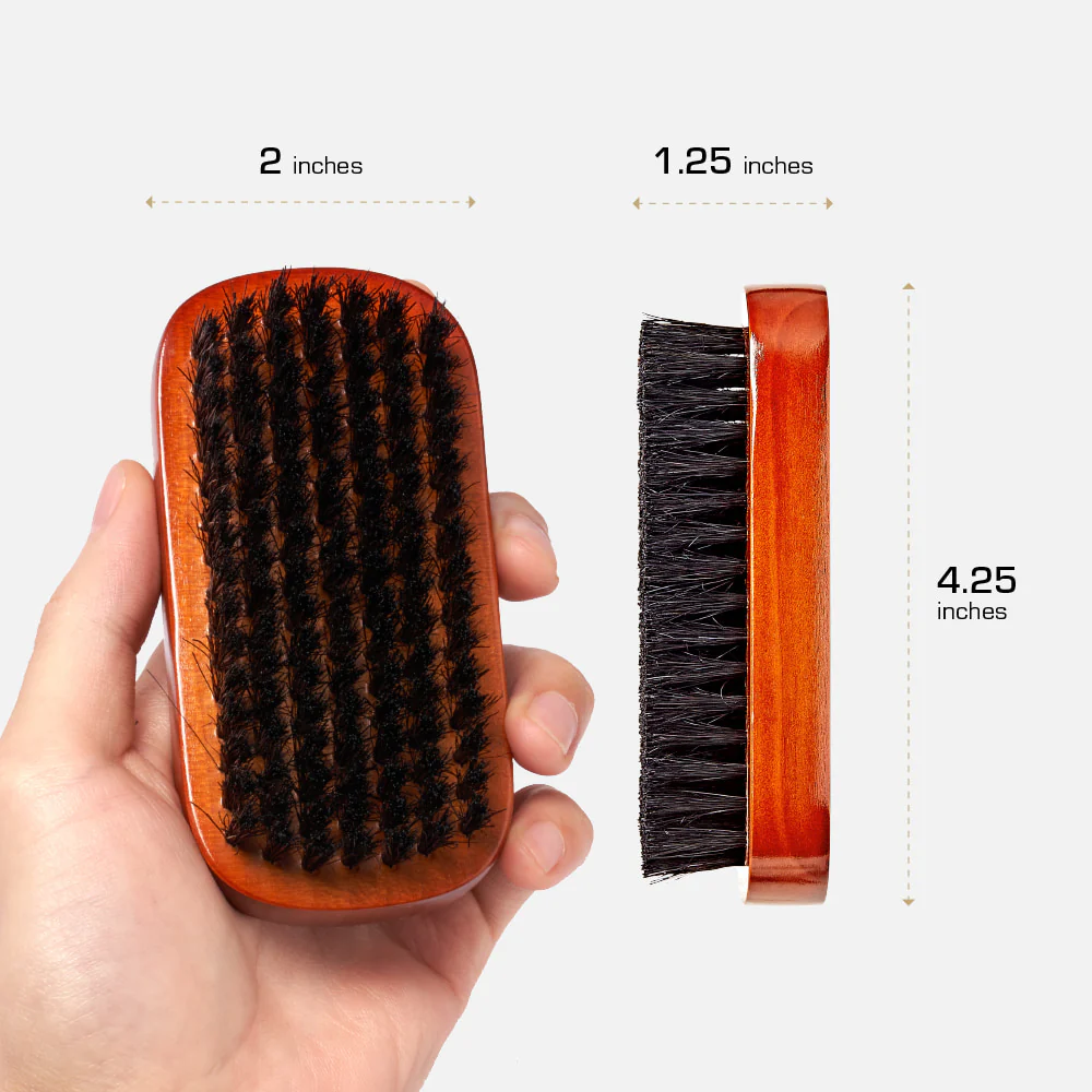 RED by KISS Premium Beard Medium Soft Military Brush - Image 4