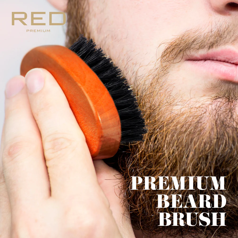 RED by KISS Premium Beard Medium Soft Pocket Brush - Image 2