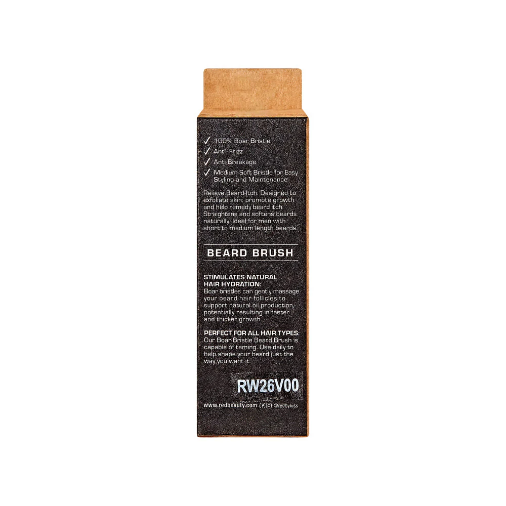 RED by KISS Premium Beard Medium Soft Pocket Brush - Image 6