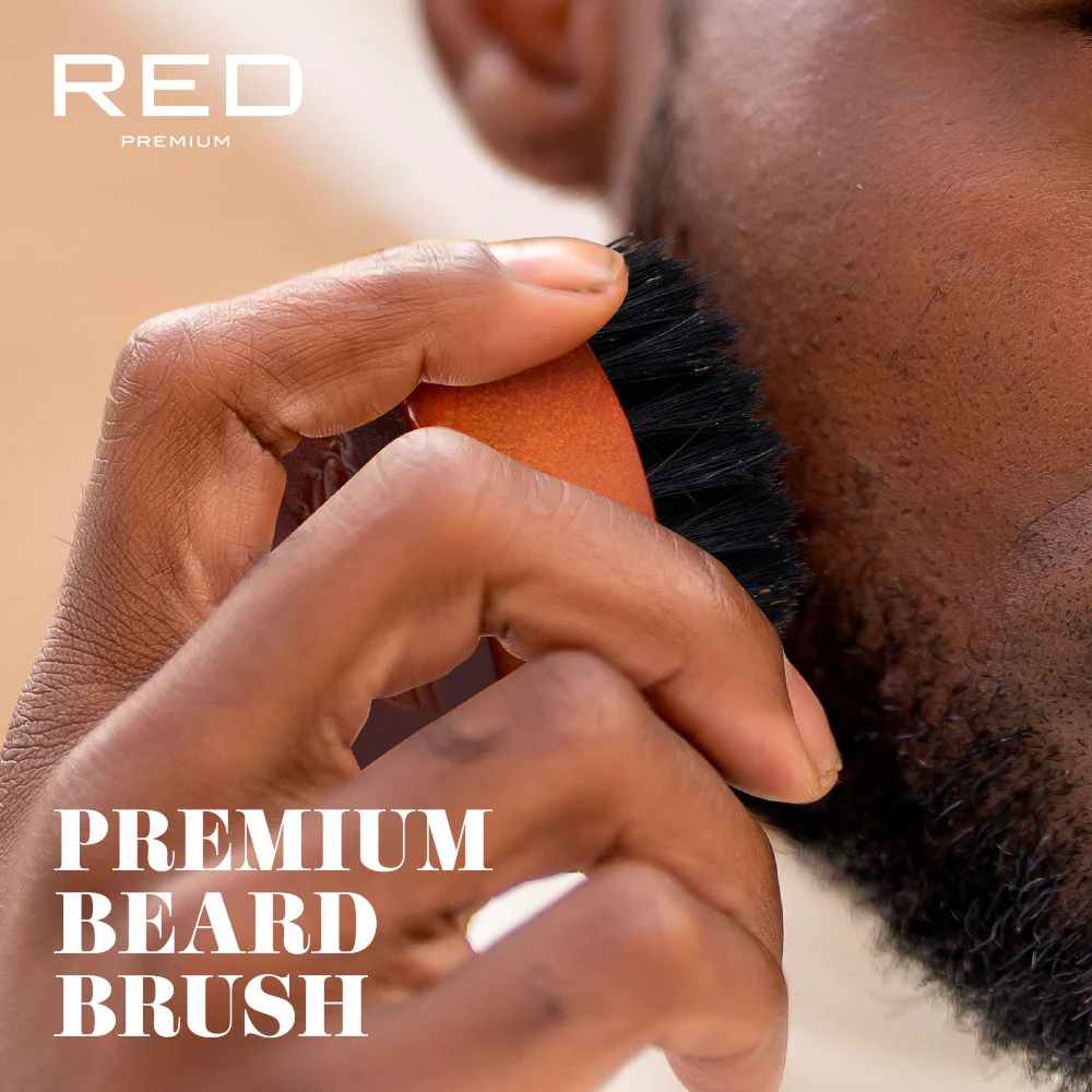 RED by KISS Premium Beard Medium Soft Round Mini Brush - Image 2