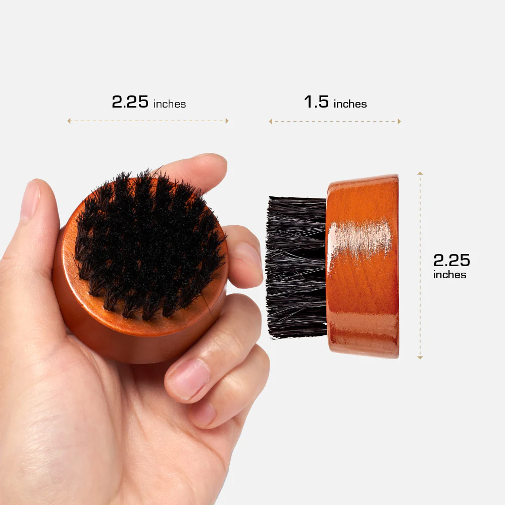 RED by KISS Premium Beard Medium Soft Round Mini Brush - Image 4