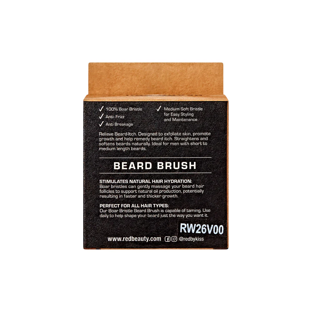 RED by KISS Premium Beard Medium Soft Round Mini Brush - Image 6