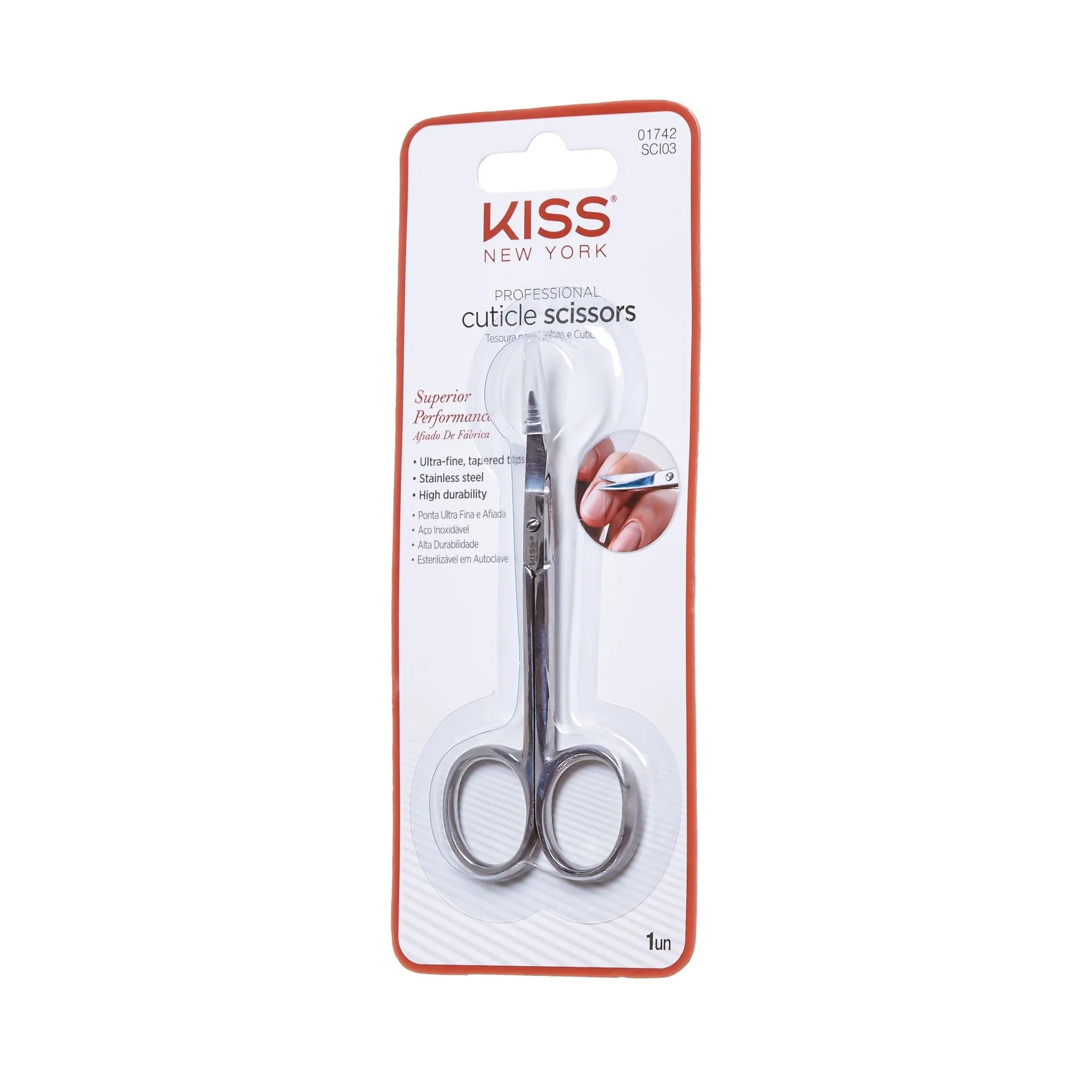 Kiss New York Premium Cuticle & Nail Scissors - Image 5