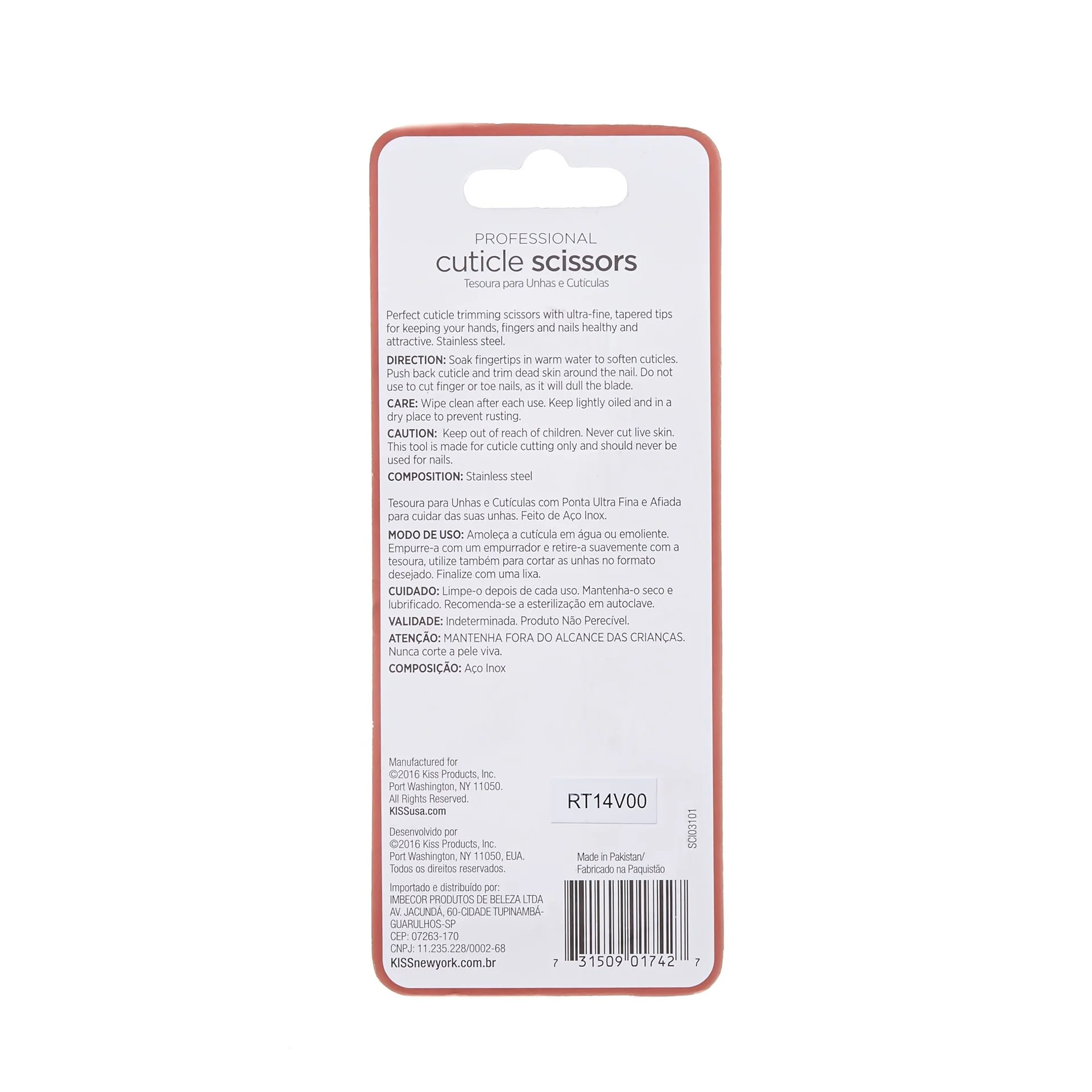 Kiss New York Premium Cuticle & Nail Scissors - Image 6